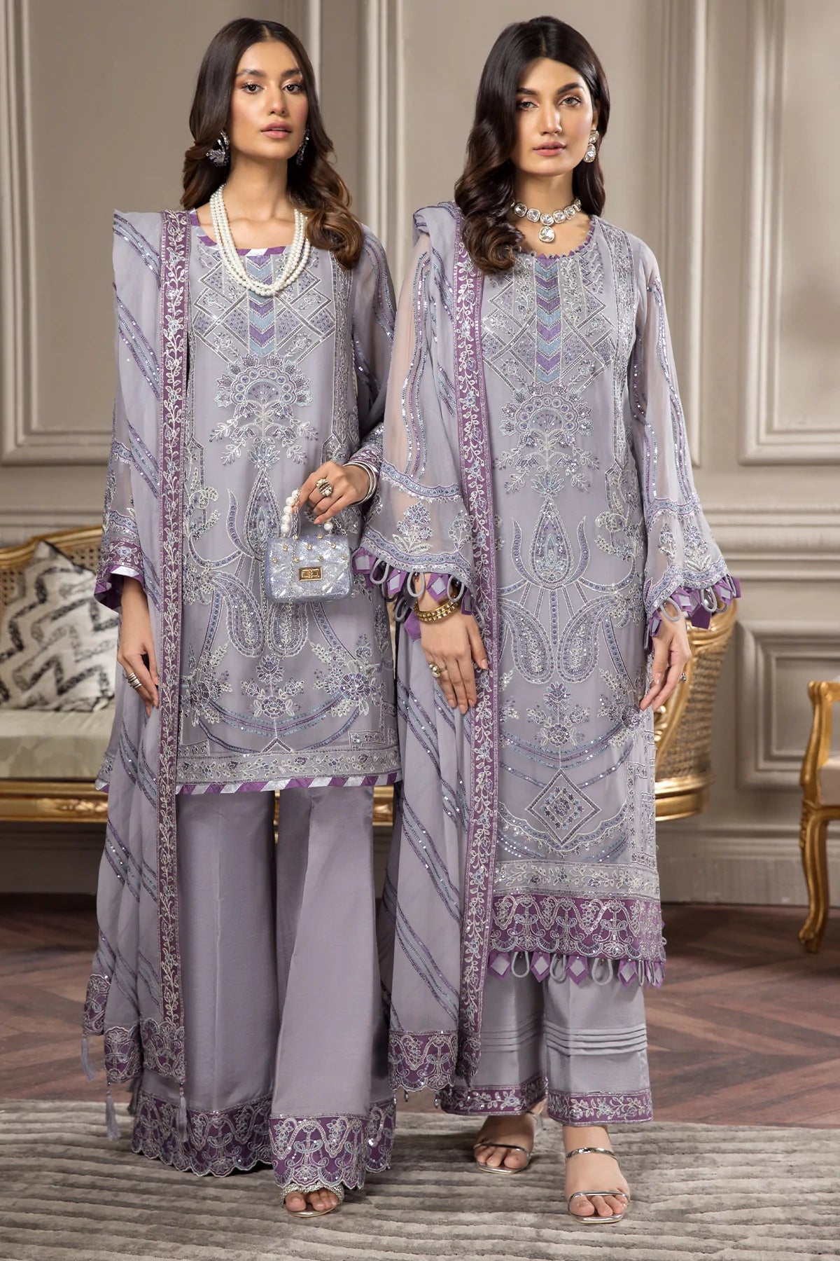 Alizeh Embroidered Chiffon Collection100% Original