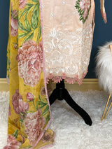 Luxury lawn with Silk dupatta Ready To Ship