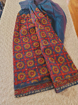 Free size silk phulkari salwer