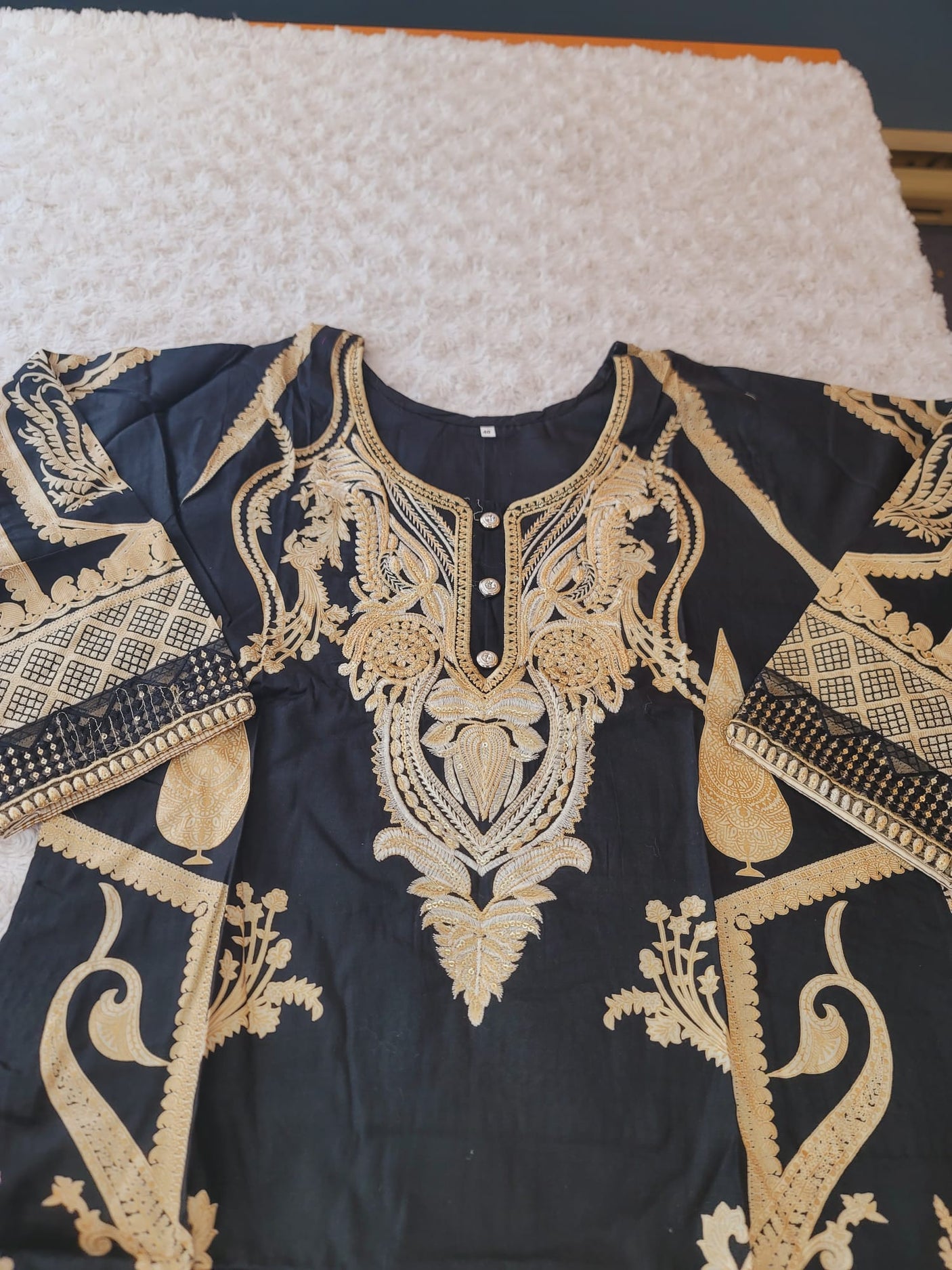 Pakistani Stitched lawn Embroidered Salwar kameez ready to ship