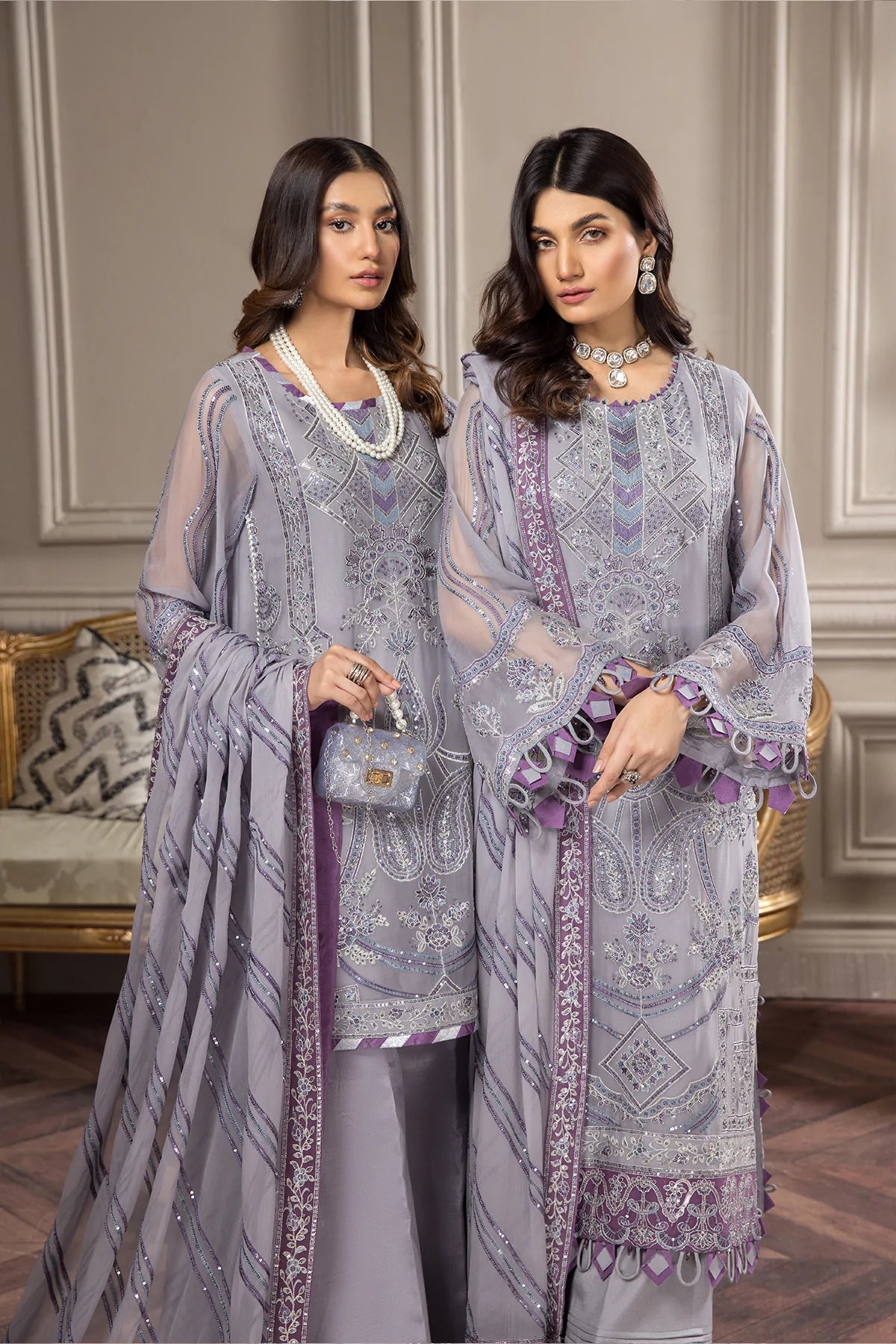 Alizeh Embroidered Chiffon Collection100% Original