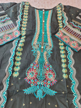 Pakistani Stitched lawn Embroidered Salwar kameez ready to ship