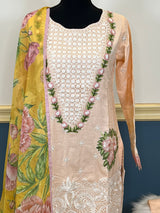 Luxury lawn with Silk dupatta Ready To Ship