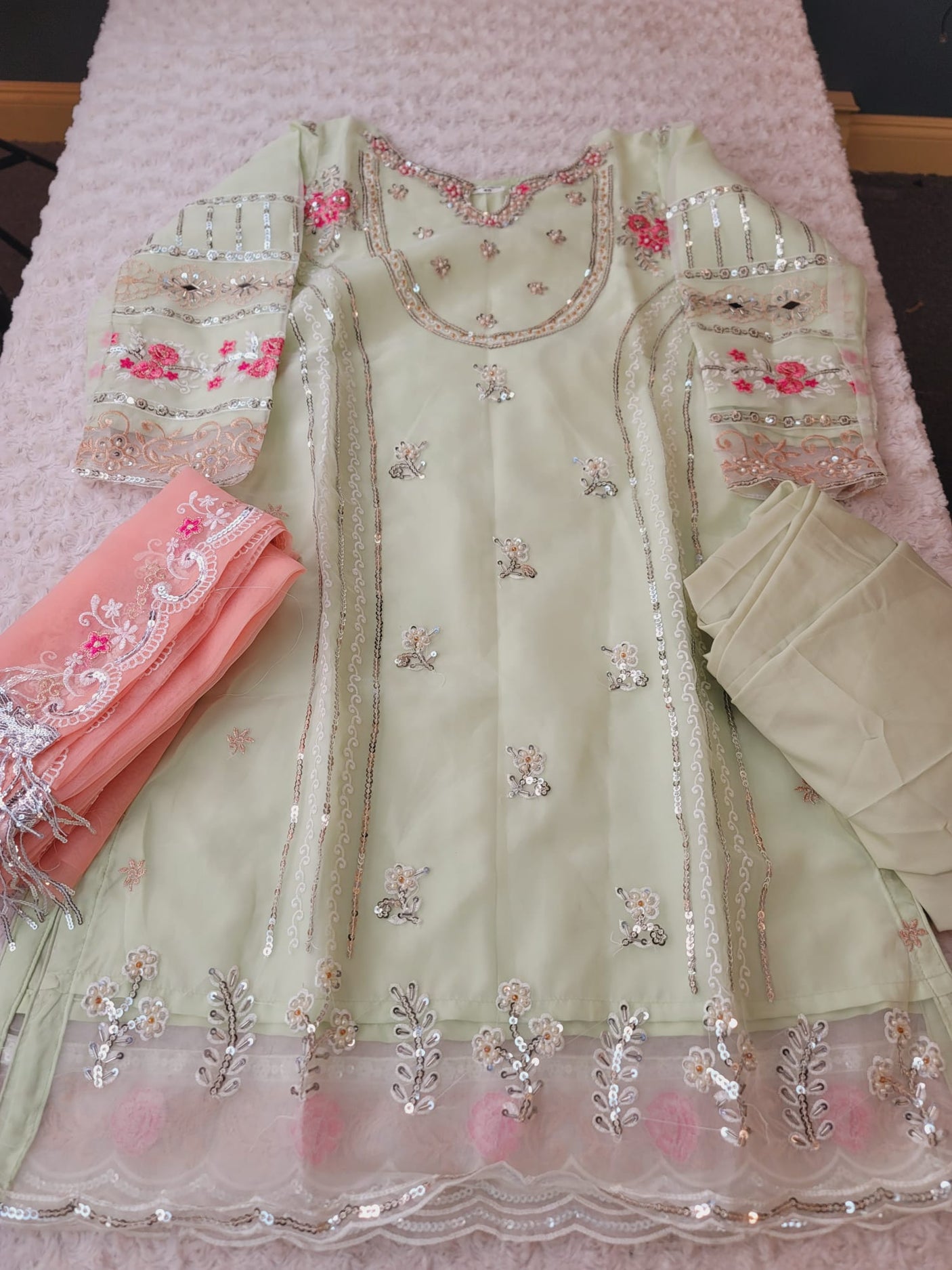 Pakistani Embroidered Party wear  Ready To Ship
