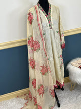 Pakistani Stitched Embroidered lawn Salwar kameez ready to ship