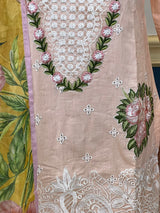 Luxury lawn with Silk dupatta Ready To Ship