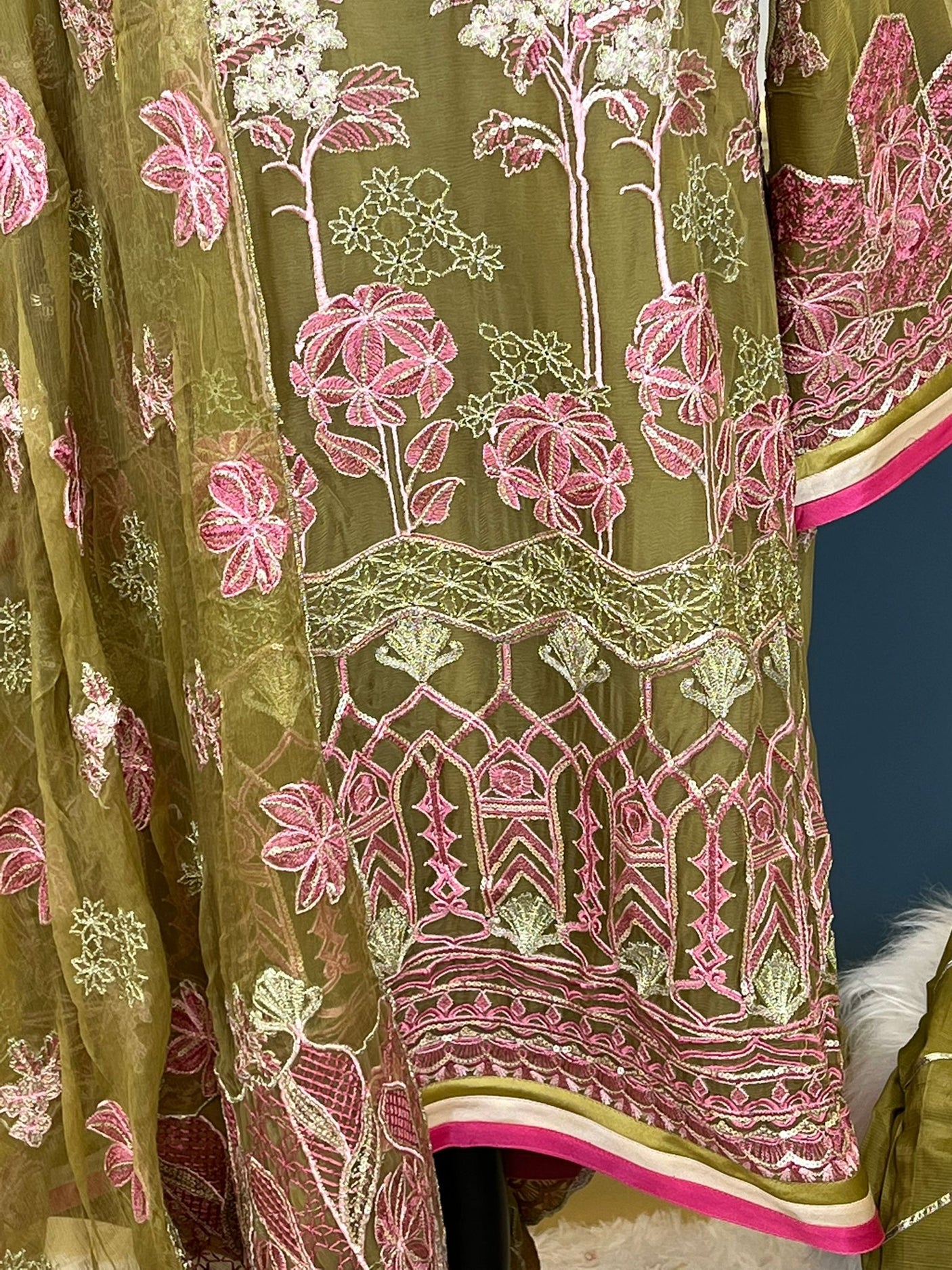 Pakistani Stitched Embroidery Party Wear Dresses Ready To Ship