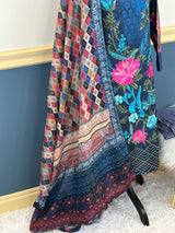 Pakistani Stitched Luxury Embroidered lawn Salwar kameez ready to ship