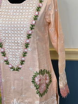 Luxury lawn with Silk dupatta Ready To Ship