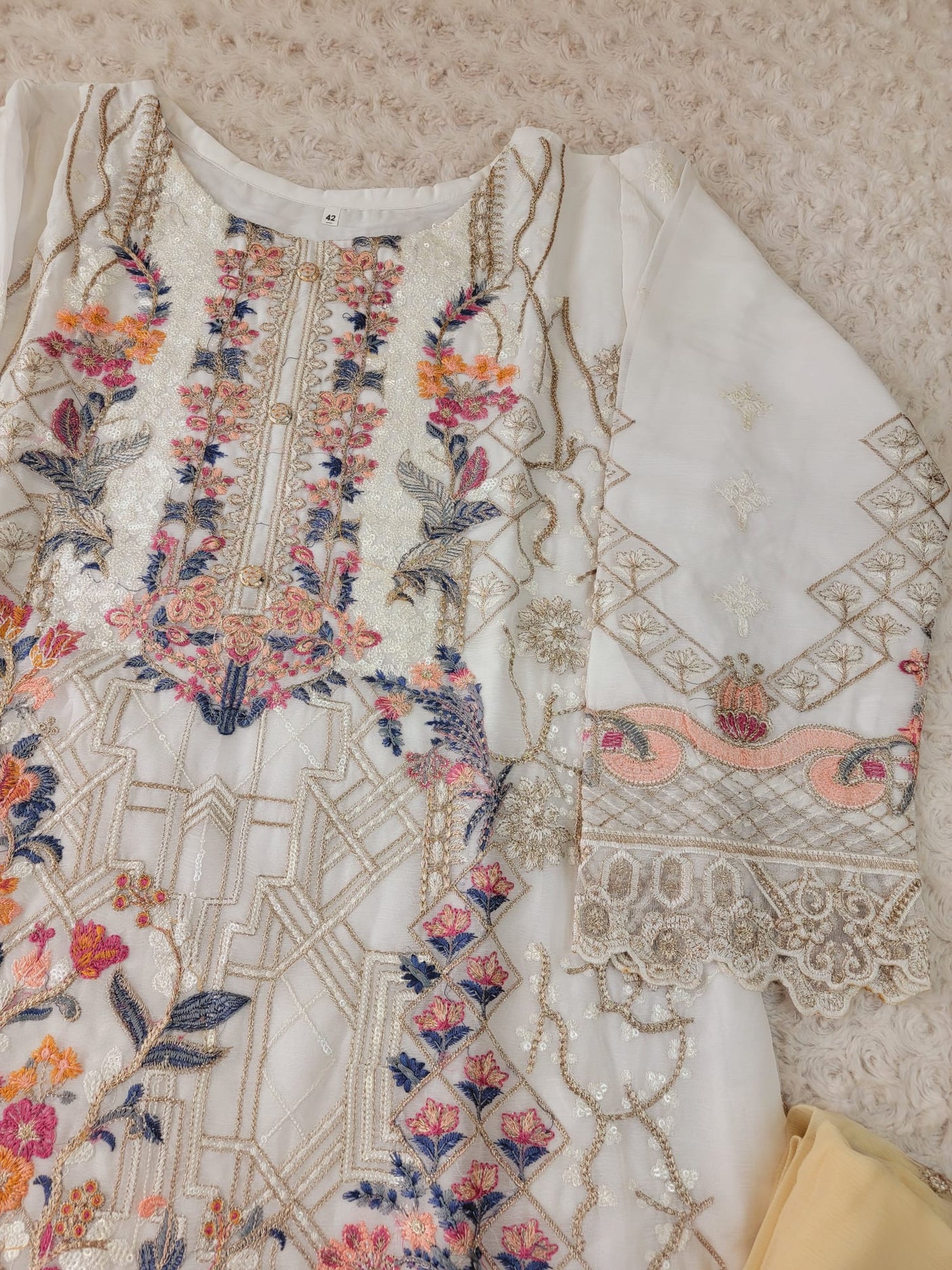 Pakistani Stitched Embroidery Party Wear Dresses Ready To Ship