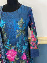 Pakistani Stitched Luxury Embroidered lawn Salwar kameez ready to ship