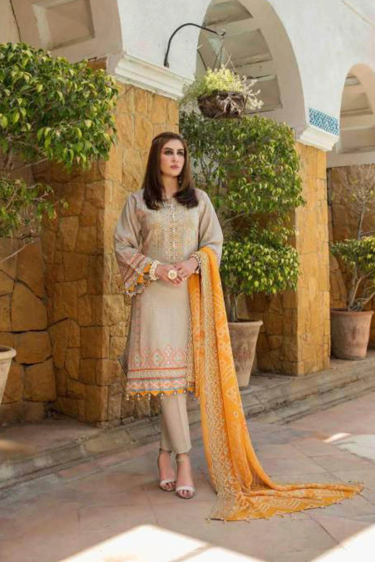 Jaan-E-Ada Digital Print and Embroidered Lawn Collection By Tawakkal 100% Original