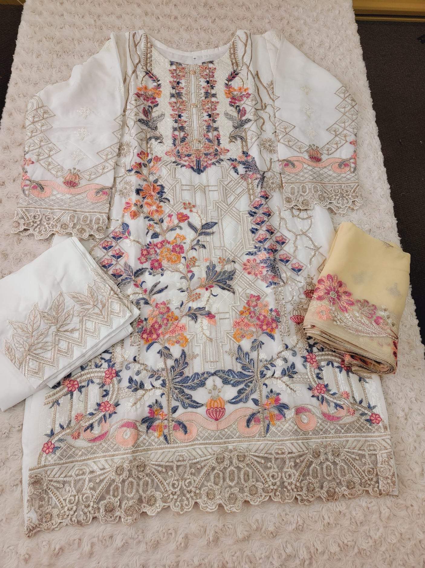 Pakistani Stitched Embroidery Party Wear Dresses Ready To Ship