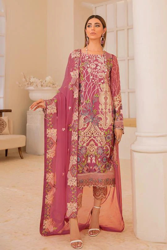 Chevron by Ramsha Luxury Chiffon Embroidered Collection 100% Original Guaranteed