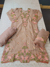 Pakistani Stitched Embroidery Party Wear Dresses Ready To Ship