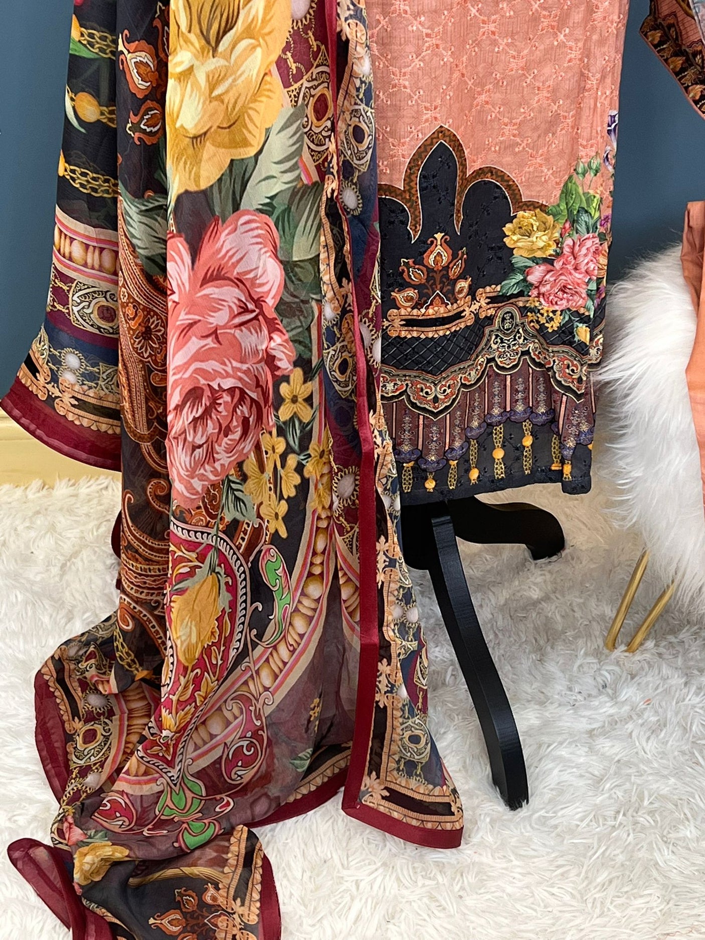 Pakistani Stitched Embroidery luxury  lawn Dresses Ready To Ship