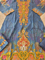 Pakistani Stitched lawn Embroidered Salwar kameez ready to ship