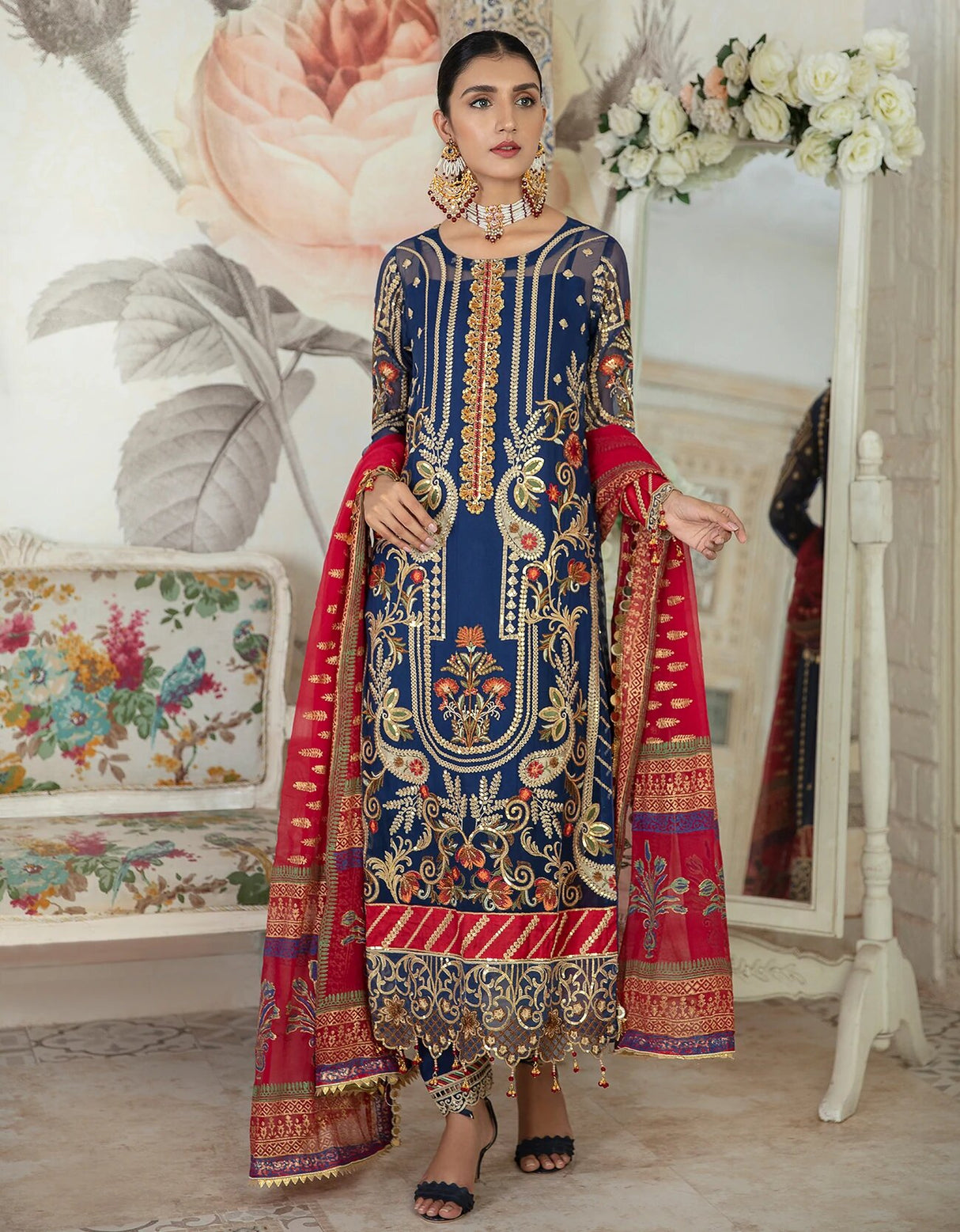 Le Festa by Emaan Adeel Chiffon Collection -100% Original Guaranteed
