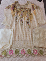 Pakistani Stitched Embroidery Party Wear Dresses Ready To Ship