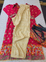 Pakistani linen Embroidered Salwar kameez Ready To Ship