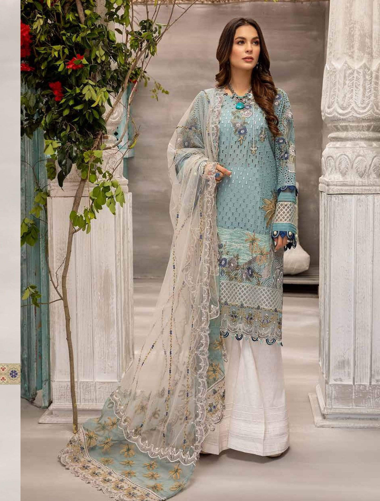 Jazmine by Adan Libas Embroidered Luxury Lawn Collection 2021 -100% Original Guaranteed
