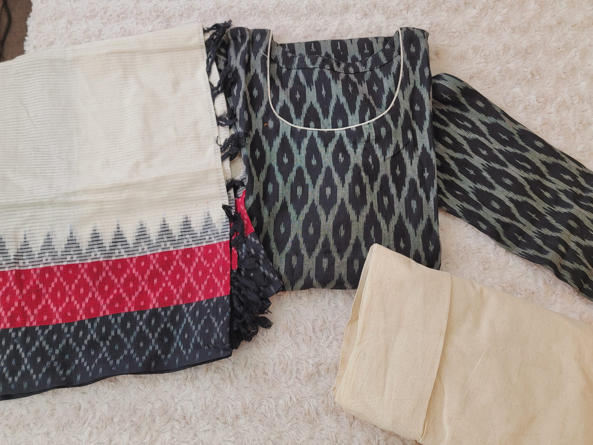 Handloom Ikkat Salwer Kamiz