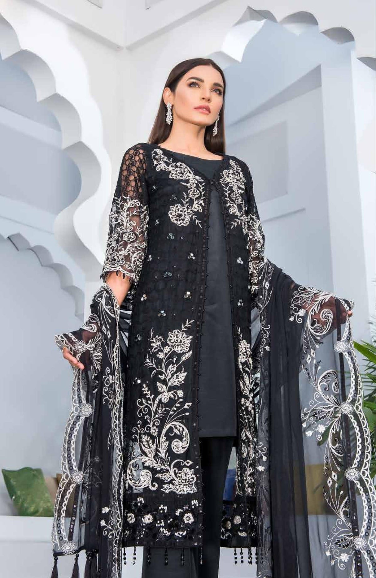 Jannan Final Premium Chiffon Embroidered Collection 2021 -100% Original Guaranteed