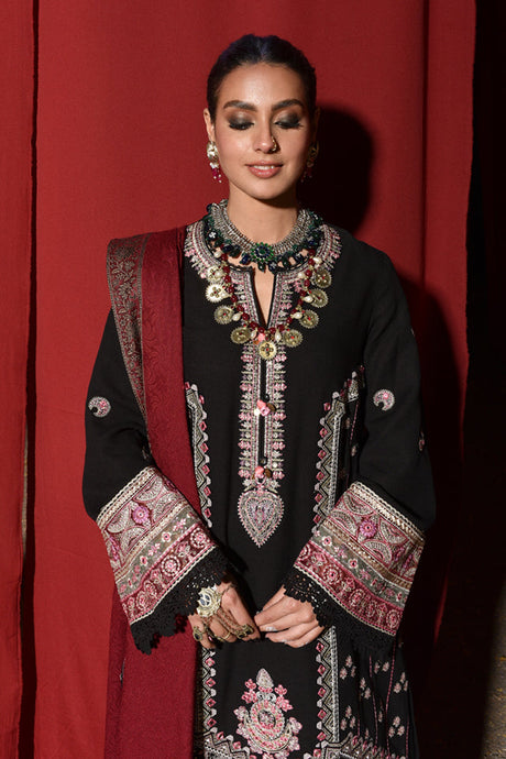 Qalamkar Kashaf Luxury Embroidered Shawl Collection 2022 - 100% Original