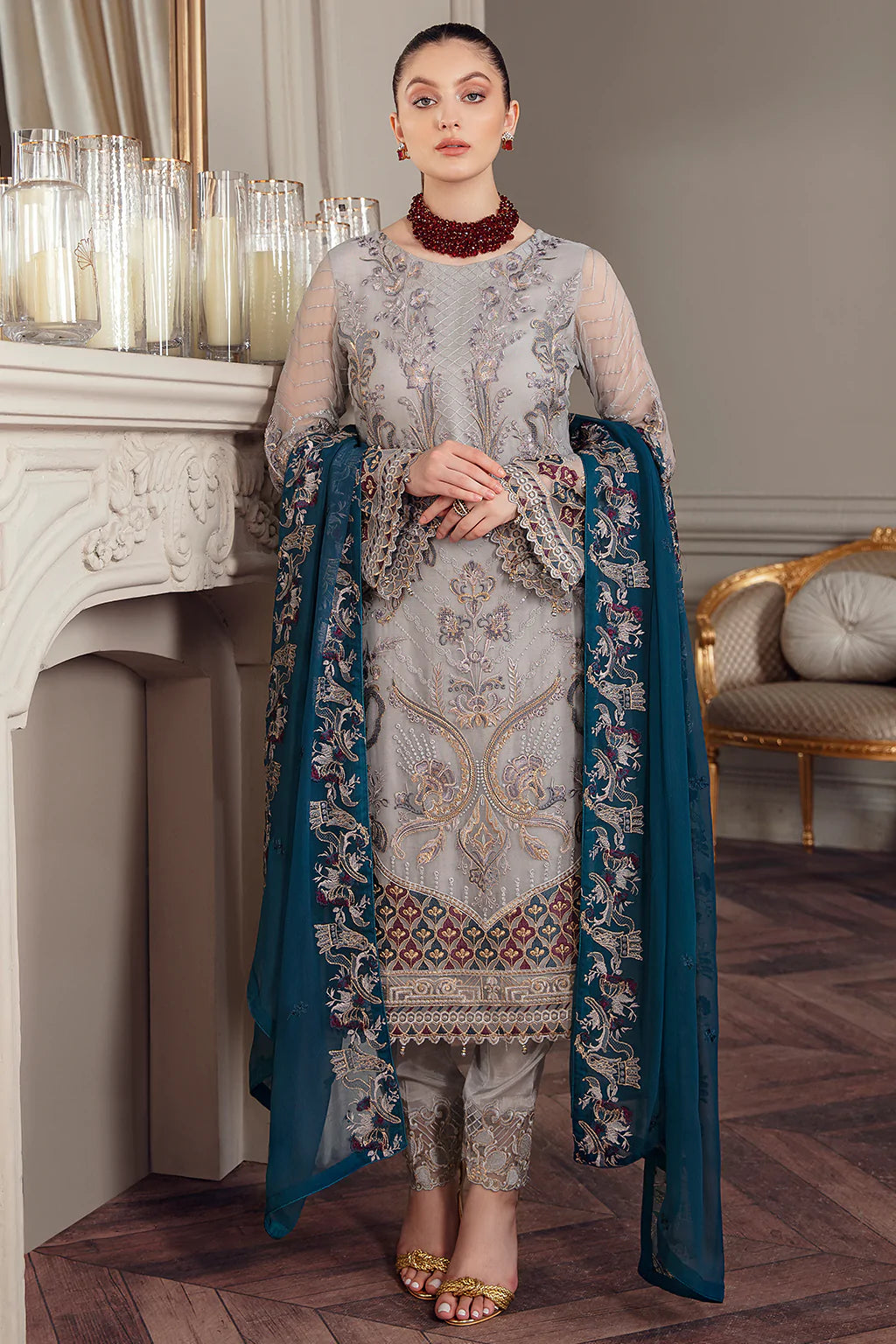 Chevron by Ramsha Luxury Chiffon Embroidered Collection