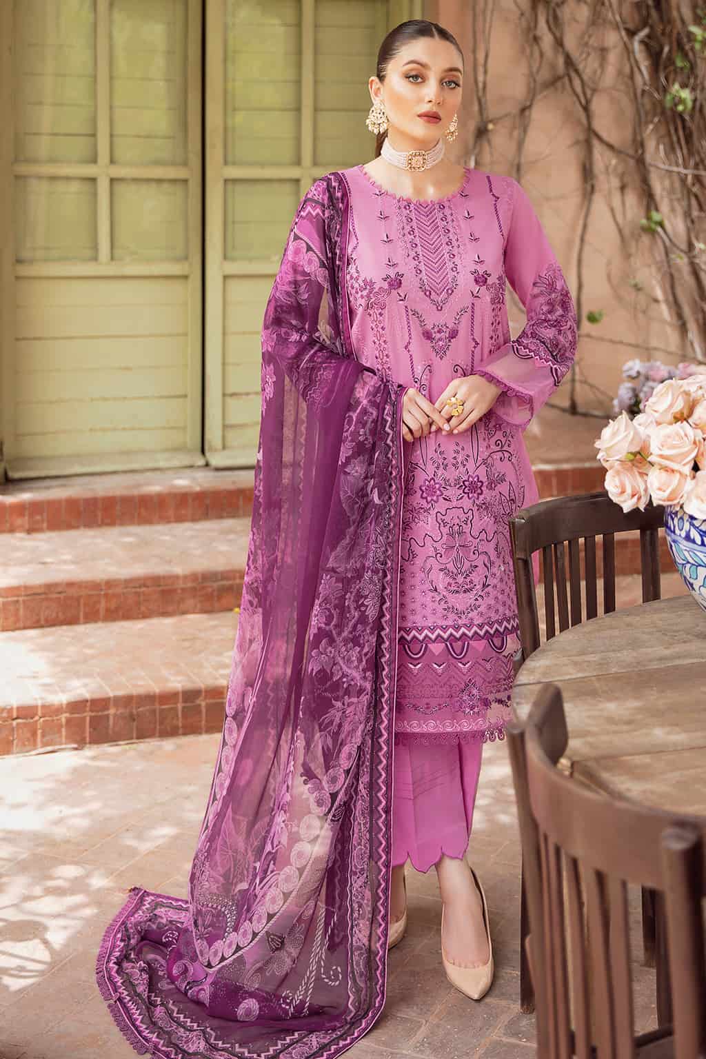 Mashaal By Ramsha Luxury Lawn 100% Original Ready To Ship