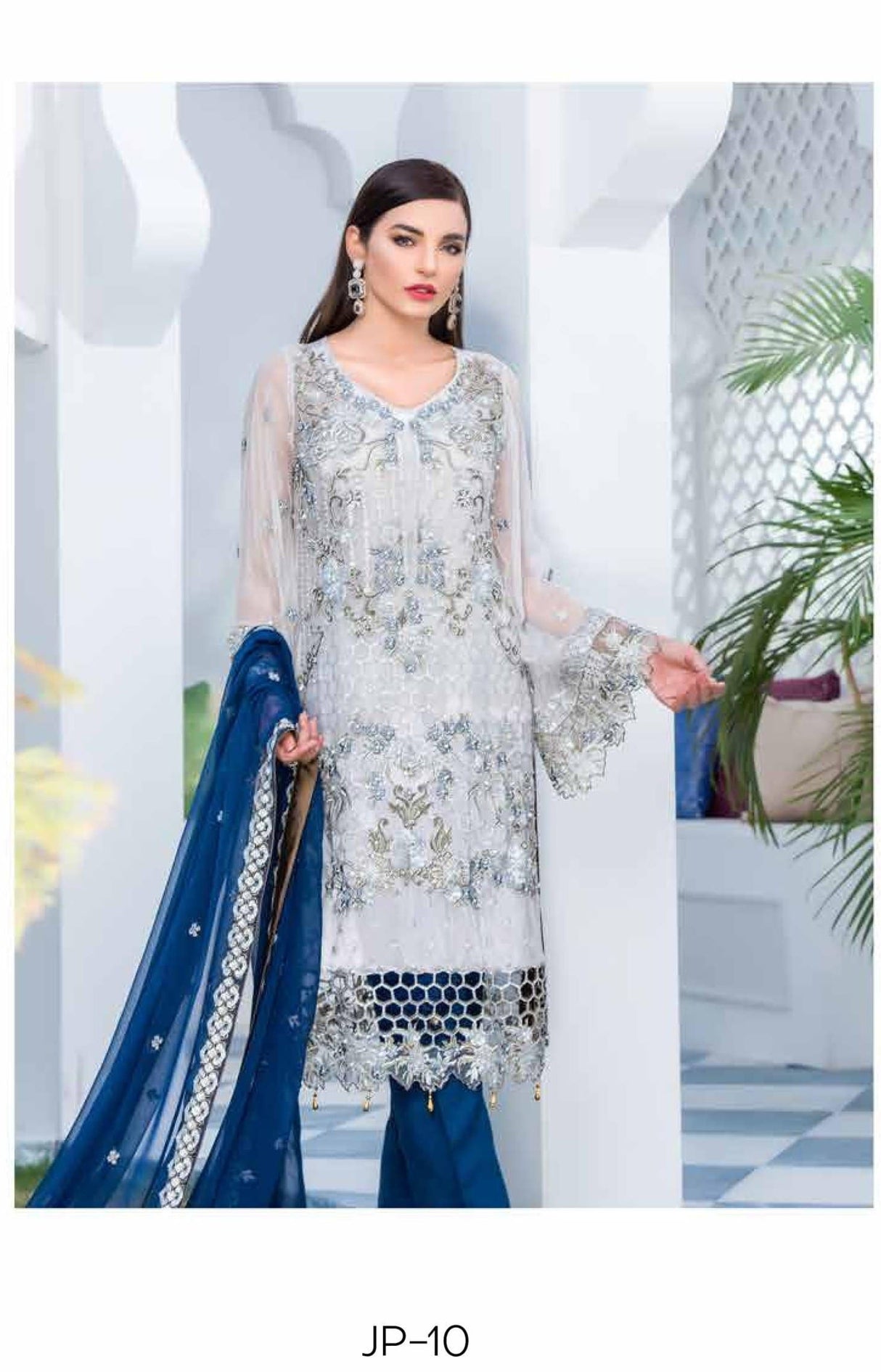 Jannan Final Premium Chiffon Embroidered Collection 2021 -100% Original Guaranteed