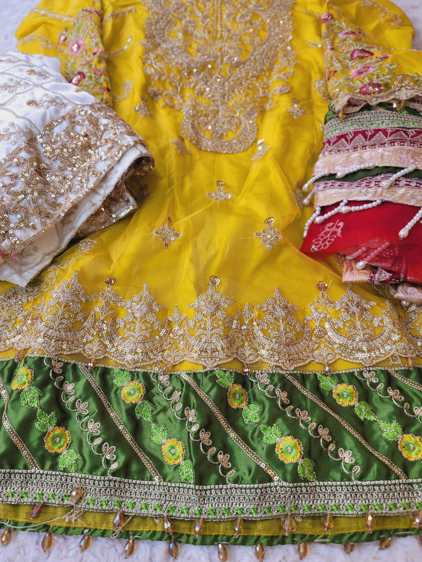 Pakistani Stitched Embroidery Party Wear Dresses Ready To Ship