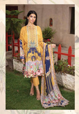 Johra Mahsa Embroidered Digital Printed Lawn-100% Original Guaranteed
