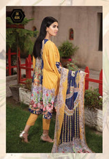 Johra Mahsa Embroidered Digital Printed Lawn-100% Original Guaranteed