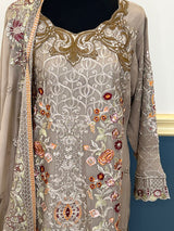 Pakistani Stitched Embroidery Party Wear Dresses Ready To Ship