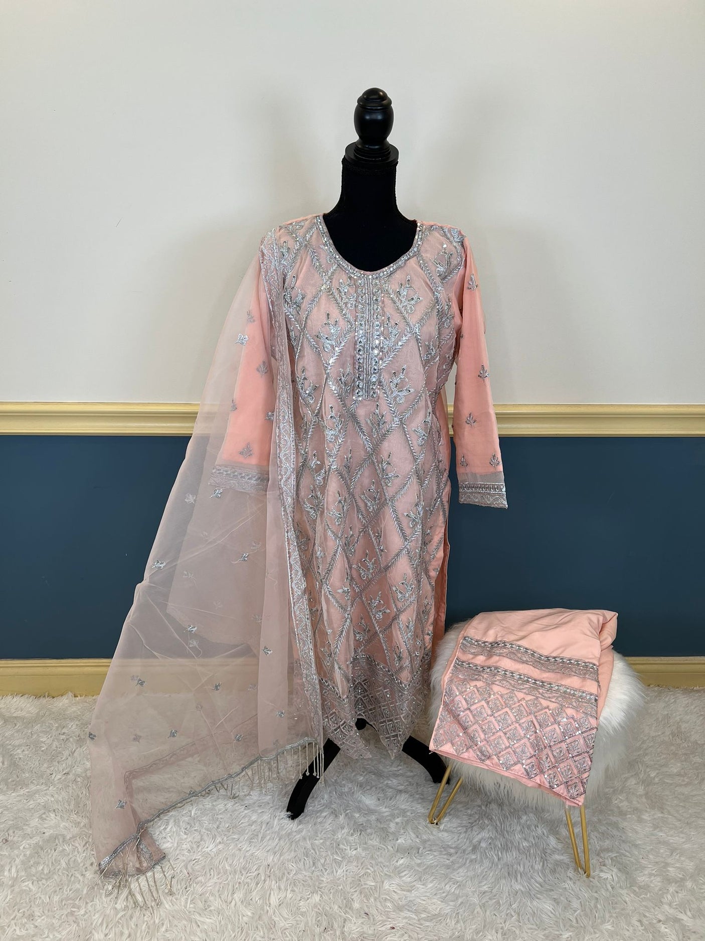 Pakistani Embroidered Party wear  Ready To Ship