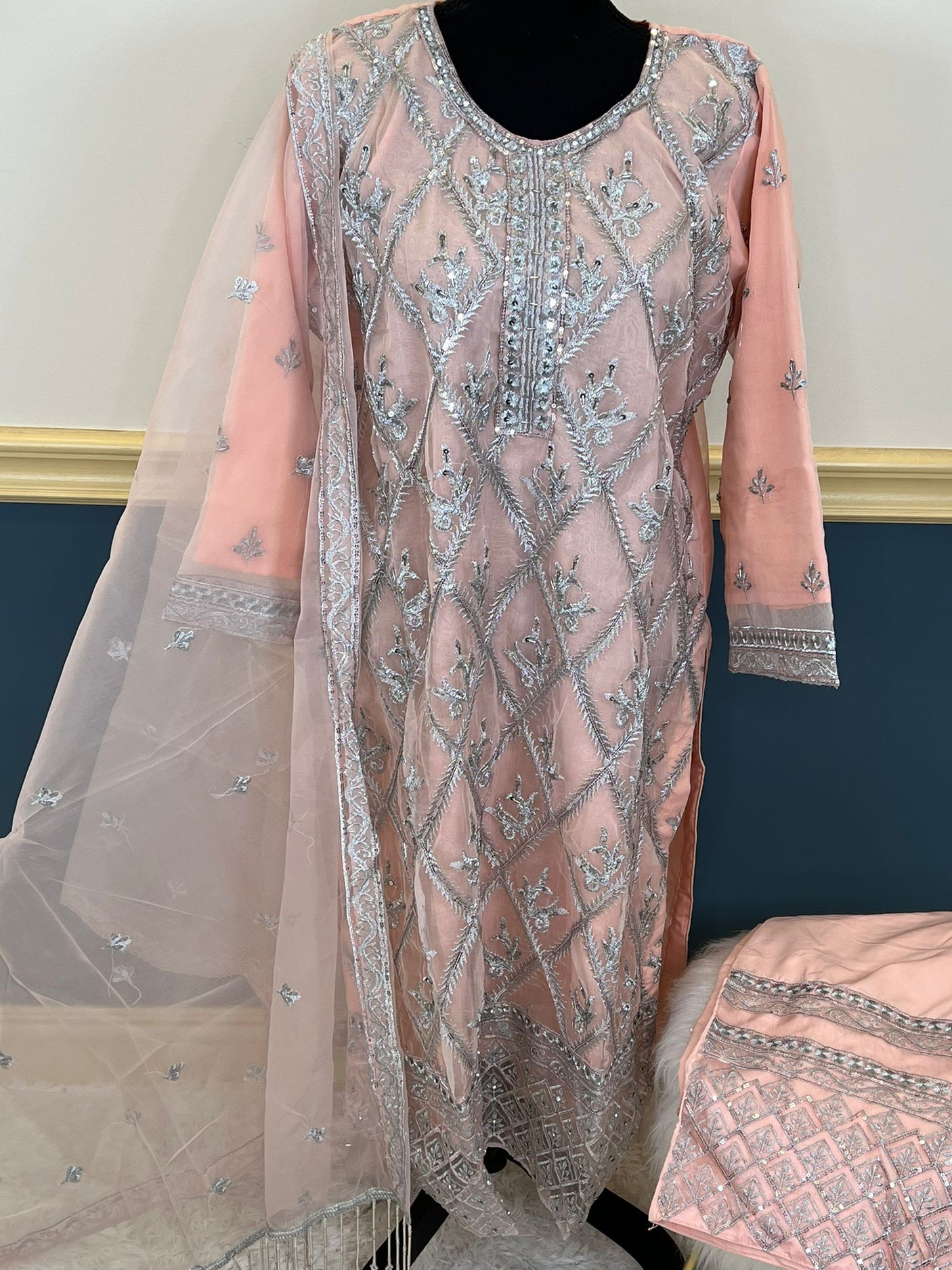 Pakistani Embroidered Party wear  Ready To Ship