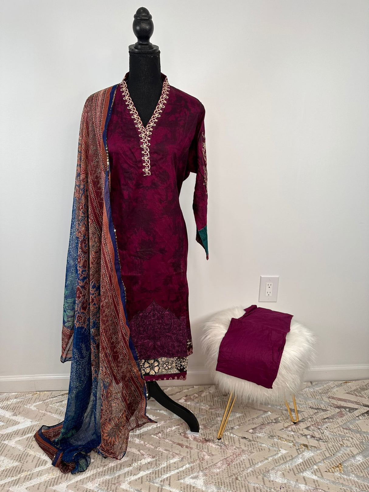Pakistani Embroidered Lawn ready to ship
