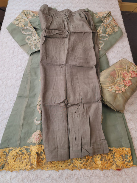 Pakistani Stitched Embroidery Party Wear Dresses Ready To Ship