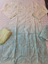 Pakistani Stitched lawn Embroidered Salwar kameez ready to ship