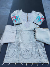 Pakistani Stitched Embroidery Lawn Suit Ready To Ship