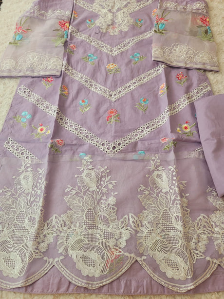 Pakistani Stitched Embroidery luxury  lawn Dresses Ready To Ship