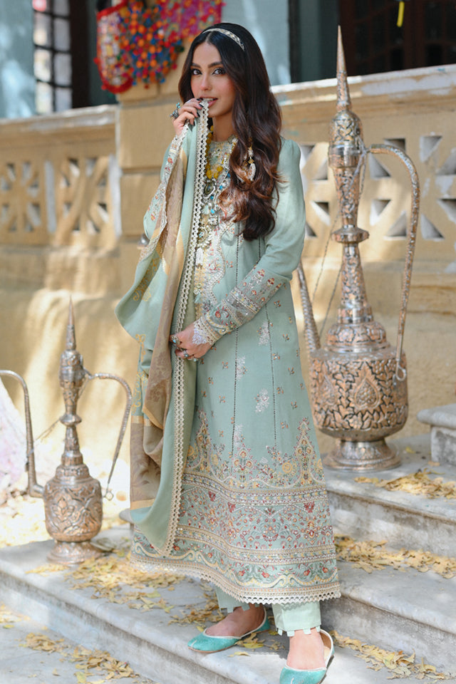Qalamkar Kashaf Luxury Embroidered Shawl Collection 2022 - 100% Original