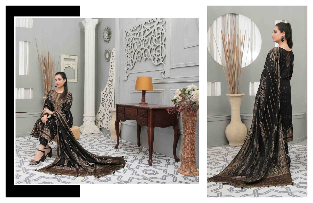 Bold with Gold By Tawakkal Embroidered Lawn-100% Original Guaranteed