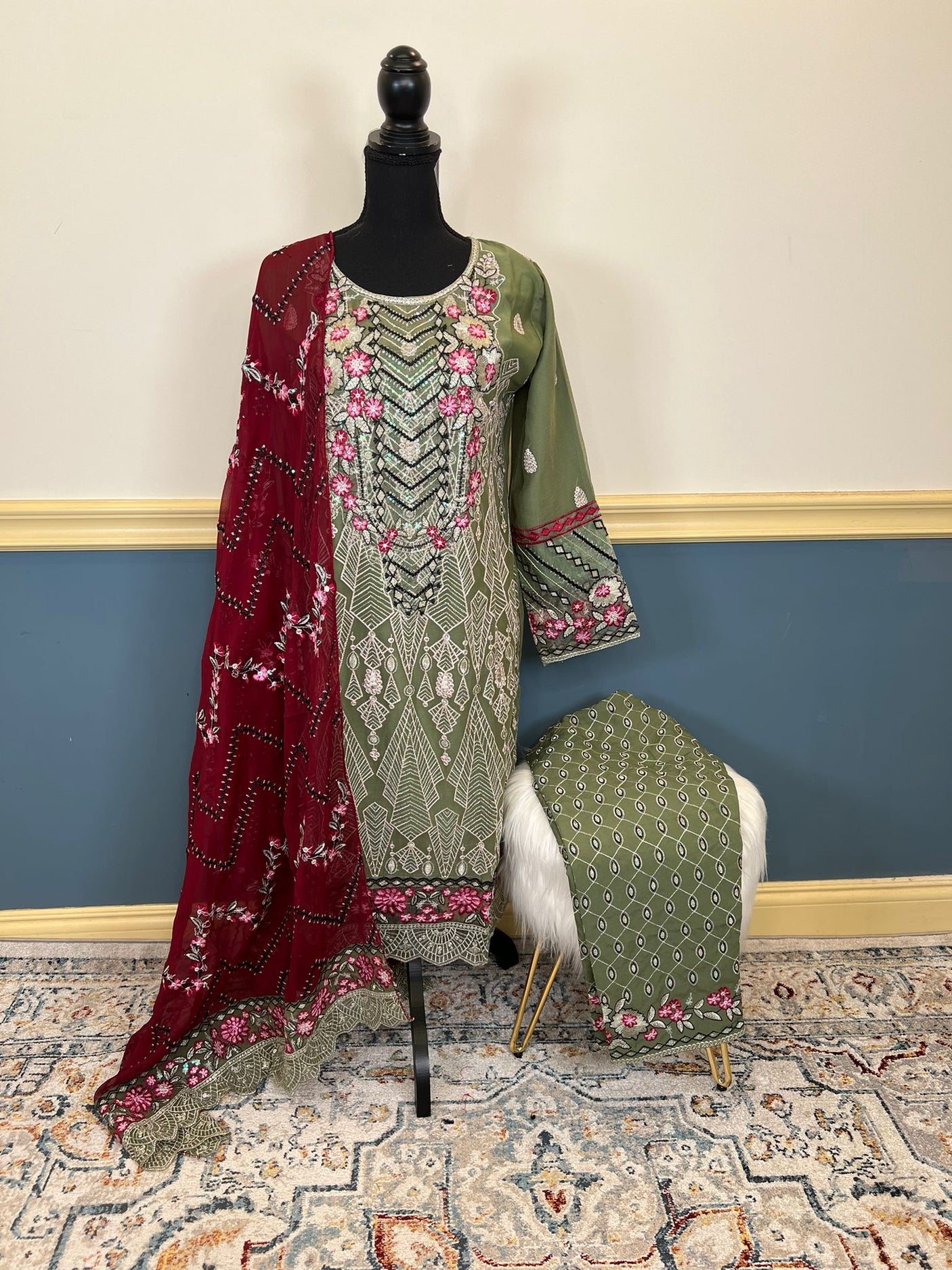 Pakistani Embroidered Party wear Ready To Ship