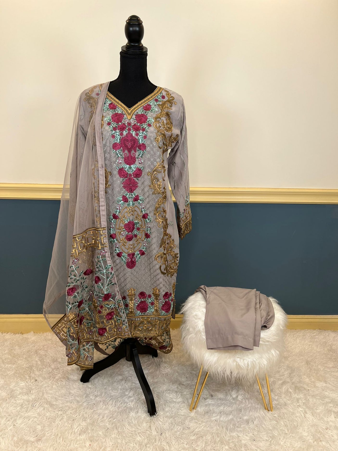 Pakistani Embroidered Party wear  Ready To Ship