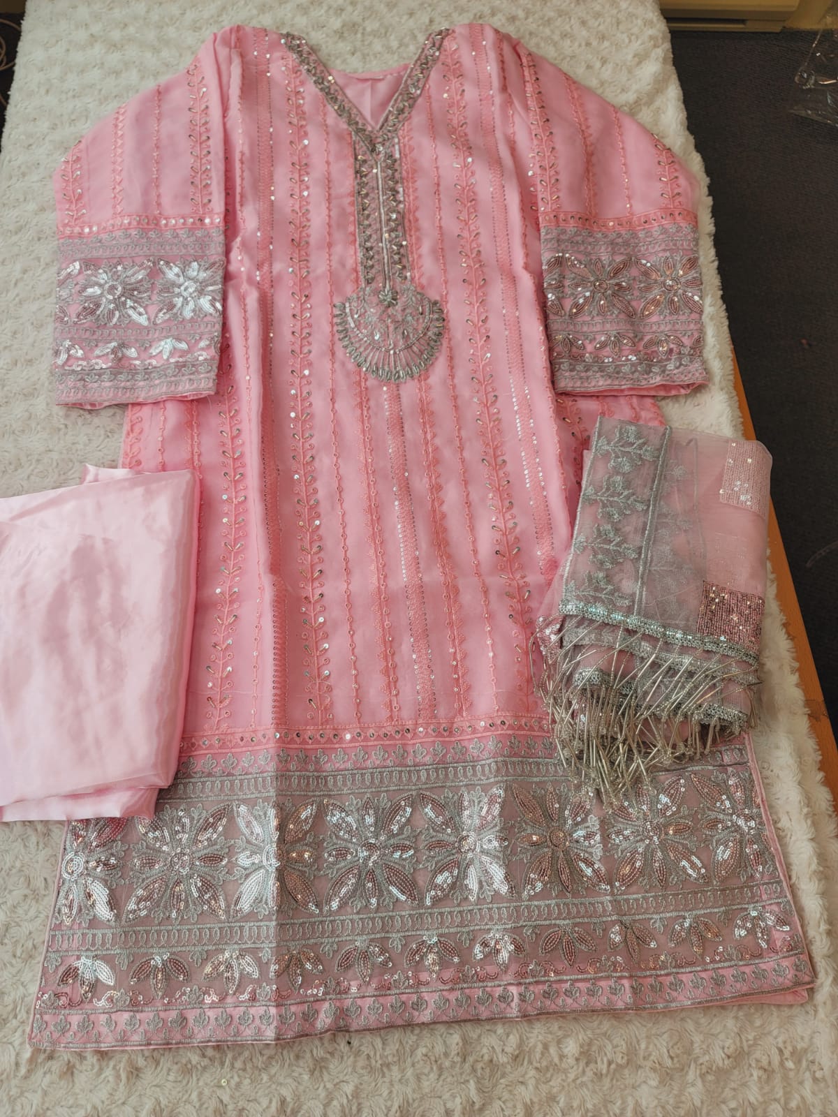 Pakistani Stitched Embroidery Party Wear Dresses Ready To Ship