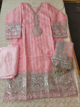 Pakistani Stitched Embroidery Party Wear Dresses Ready To Ship