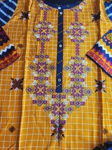 Pakistani Linen Embroidered Salwar kameez Ready To Ship