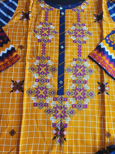 Pakistani Linen Embroidered Salwar kameez Ready To Ship